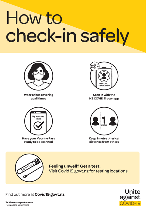 How to check in safely